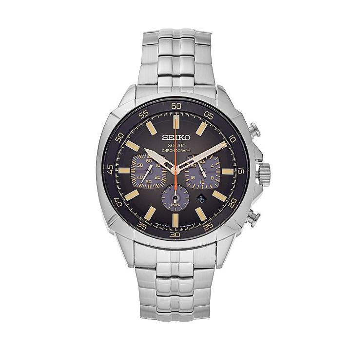 Seiko Men's Recraft Stainless Steel Chronograph Watch - Ssc511, Silver