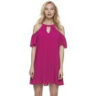 Juniors' Lily Rose Cold-shoulder Shift Dress, Teens, Size: Xs, Red Other