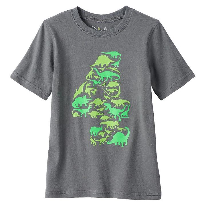 Boys 4-7x Jumping Beans&reg; Birthday Tee, Boy's, Size: 7, Dark Grey