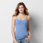 Women's Sonoma Goods For Life&trade; Everyday Scoopneck Camisole, Size: Small, Dark Blue