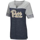 Women's Campus Heritage Pitt Panthers On The Break Tee, Size: Large, Blue (navy)