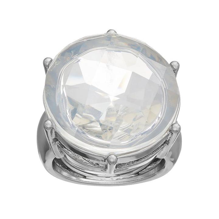 Simply Vera Vera Wang Oversized Round Stone Ring, Women's, Size: 7, Oxford