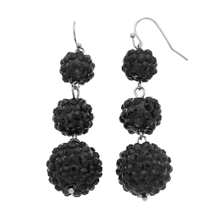 Black Caviar Crispin Drop Earrings, Women's