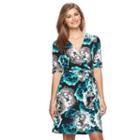 Women's Apt. 9&reg; Faux-wrap Dress, Size: Xs, Drk Purple