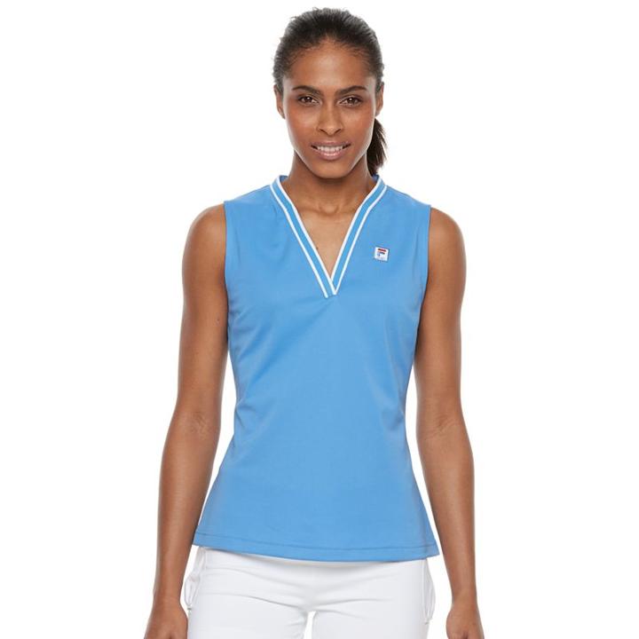 Women's Fila Sport&reg; Splitneck Tennis Tank, Size: Xs, Blue (navy)