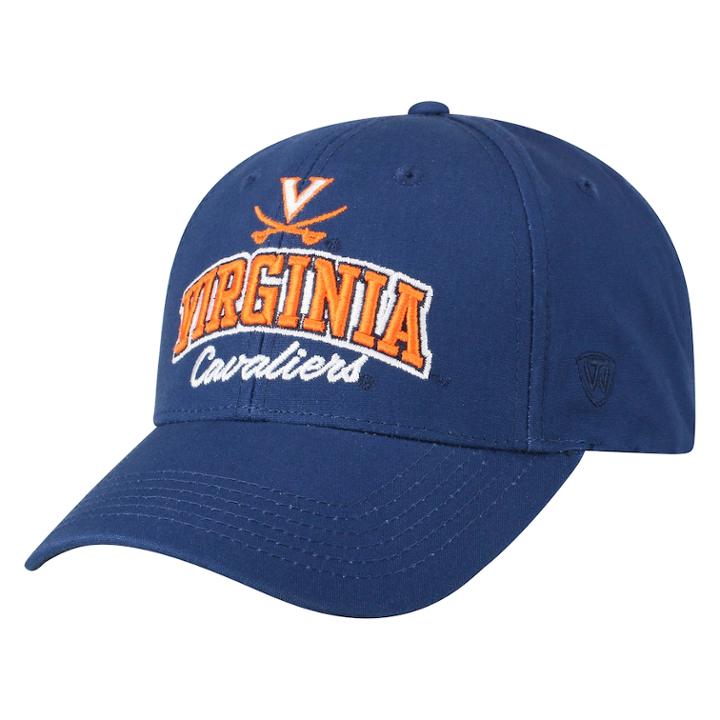 Adult Top Of The World Virginia Cavaliers Advisor Adjustable Cap, Men's, Blue (navy)