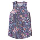 Girls 7-16 & Plus Size Mudd&reg; Patterned Graphic Tank Top, Girl's, Size: 20 1/2, Blue