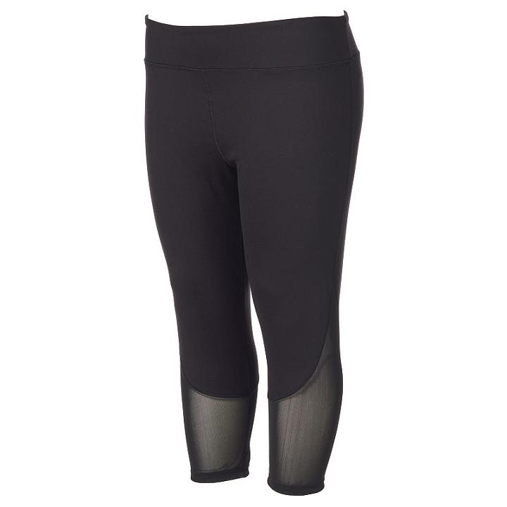 Juniors' Plus Size So&reg; Perfectly Soft Yoga Capri Leggings, Girl's, Size: 3xl, Black