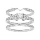 14k White Gold 1 Carat T.w. Igl Certified Diamond Engagement Ring Set, Women's, Size: 9.50