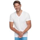Men's Reebok 5-pack V-neck Tees, Size: Medium, White