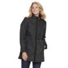 Women's Weathercast Quilted Anorak Walker Jacket, Size: Large, Black