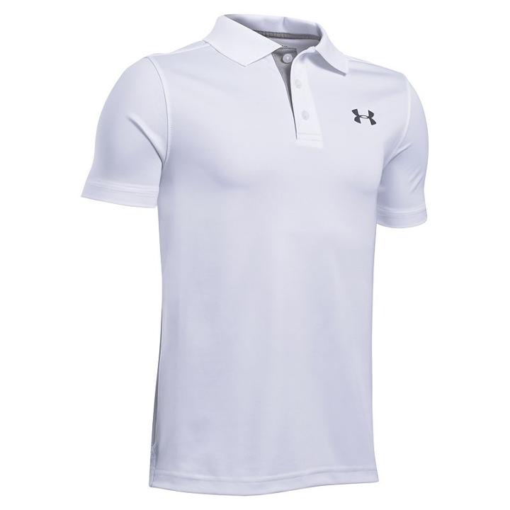 Boys 8-20 Under Armour Performance Polo, Boy's, Size: Medium, White