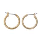 Napier Gold-tone Hoop Earrings - 5/8-in, Women's, Yellow