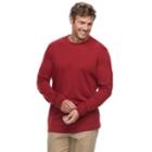 Big & Tall Croft & Barrow&reg; Classic-fit Easy-care Crewneck Tee, Men's, Size: Xxl Tall, Med Red