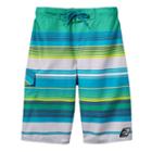 Boys 8-20 Laguna Striped Board Shorts, Boy's, Size: Small, Dark Green