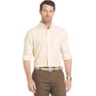 Men's Izod Saltwater Regular-fit Plaid Stretch Button-down Shirt, Size: Medium, Brt Yellow