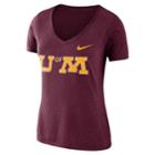 Women's Nike Minnesota Golden Gophers Vault Tee, Size: Large, Red