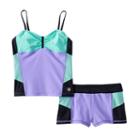 Girls 7-16 Free Country Colorblock Tankini Swimsuit Set, Girl's, Size: 14, Purple Oth