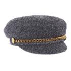 Women's Scala Boucle Chained Fisherman Cap, Grey (charcoal)
