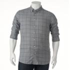 Big & Tall Sonoma Goods For Life&reg; Classic-fit Plaid Poplin Button-down Shirt, Men's, Size: 3xb, Blue