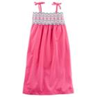Girls 4-8 Carter's Embroidered Maxi Dress, Girl's, Size: 6x, Pink