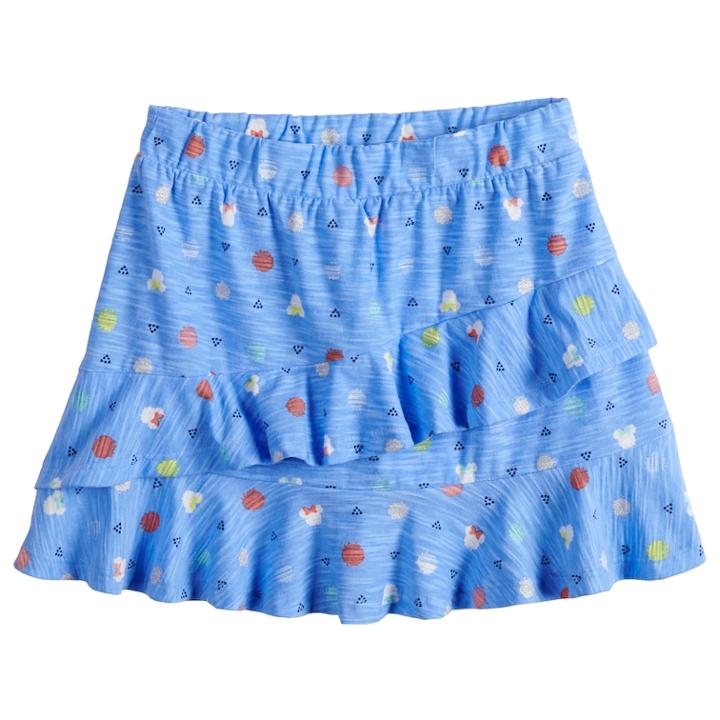 Disney's Minnie Mouse Girls 4-7 Asymmetrical Ruffle Skort By Jumping Beans&reg;, Size: 6x, Light Blue