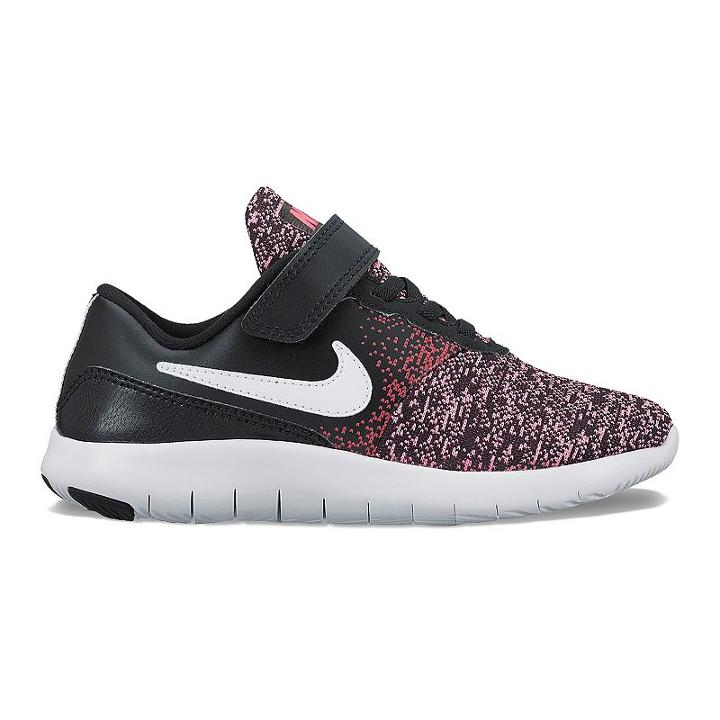 Nike Flex Contact Preschool Girls' Sneakers, Size: 2.5, Black