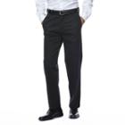 Men's Haggar&reg; Work To Weekend&reg; Straight-fit Flat-front Pants, Size: 42x30, Black