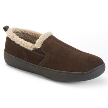 Hideaways By L.b. Evans Roderic Suede Men's Slippers, Size: Medium (11), Brown
