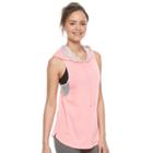 Juniors' So&reg; Heathered Sleeveless Racerback Hoodie, Girl's, Size: Xs, Brt Pink