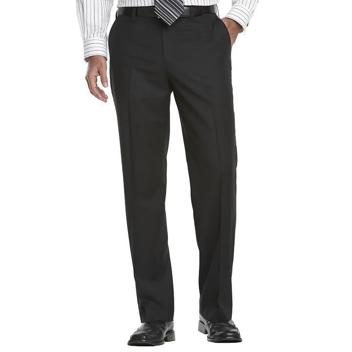 Men's Apt. 9&reg; Modern-fit Flat-front Dress Pants, Size: 38x32, Black