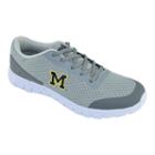 Men's Michigan Wolverines Easy Mover Athletic Tennis Shoes, Size: 10, Grey