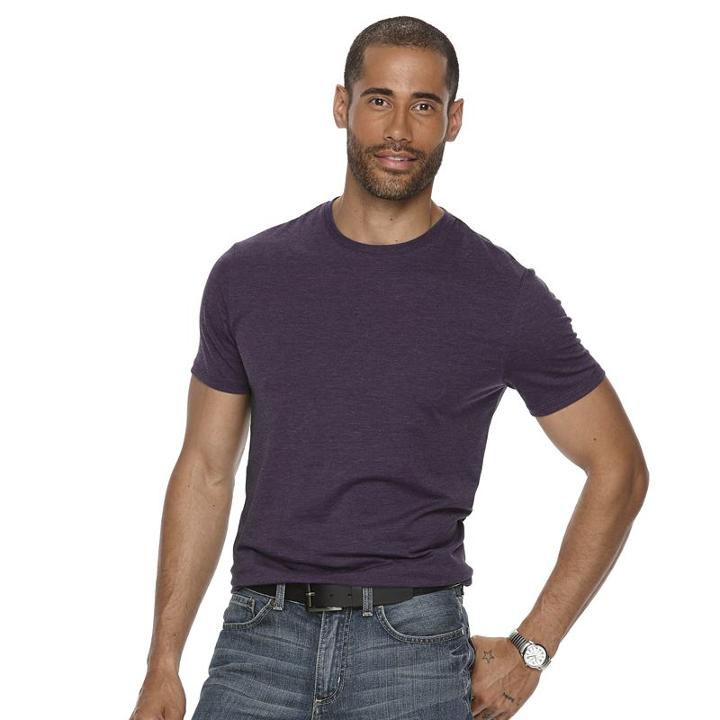 Men's Apt. 9 Solid Tee, Size: Small, Drk Purple