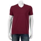 Men's Apt. 9 Solid V-neck Tee, Size: Large, Red