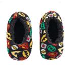 Toddler Boy Justice League Plush Fleece Slipper Socks, Size: 2t-3t, Multicolor
