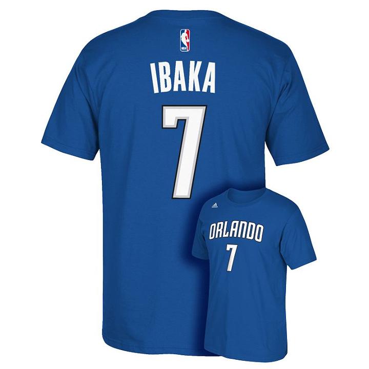 Men's Adidas Orlando Magic Serge Ibaka Player Tee, Size: Small, Blue