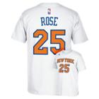 Men's Adidas New York Knicks Derrick Rose Player Tee, Size: Small, White