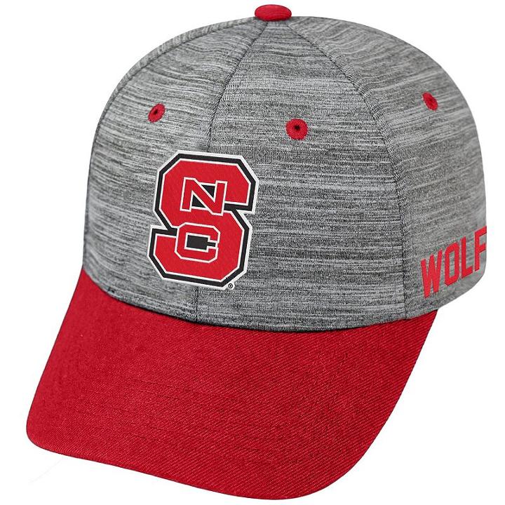 Adult North Carolina State Wolfpack Backstop Snapback Cap, Men's, Med Grey