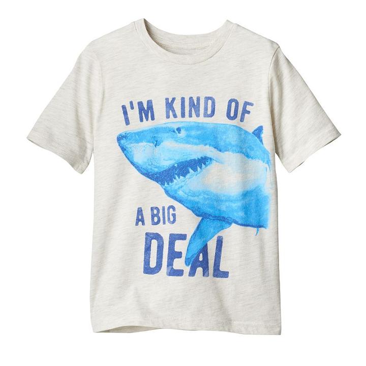 Boys 4-10 Jumping Beans&reg; Shark Graphic Tee, Boy's, Size: 8, Beige Oth