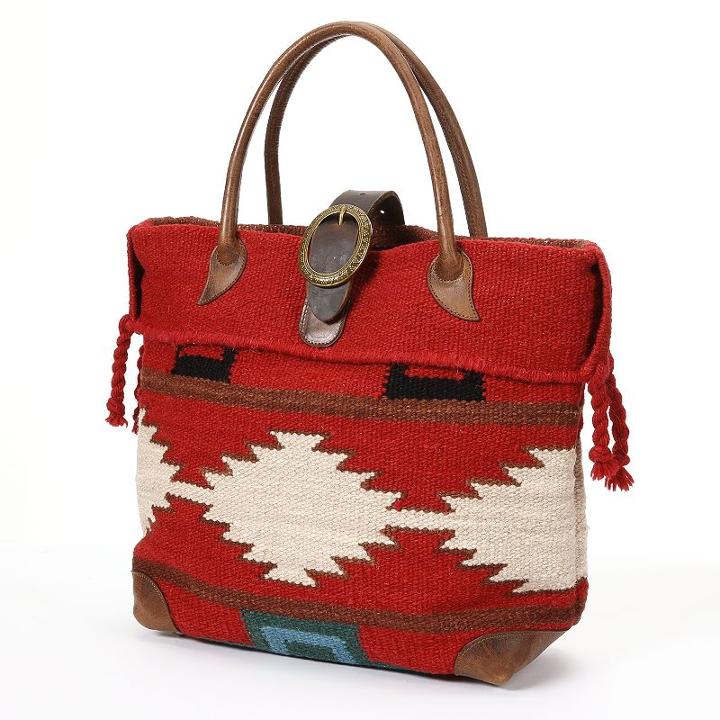 Amerileather Roamer Wool Tote, Women's, Red