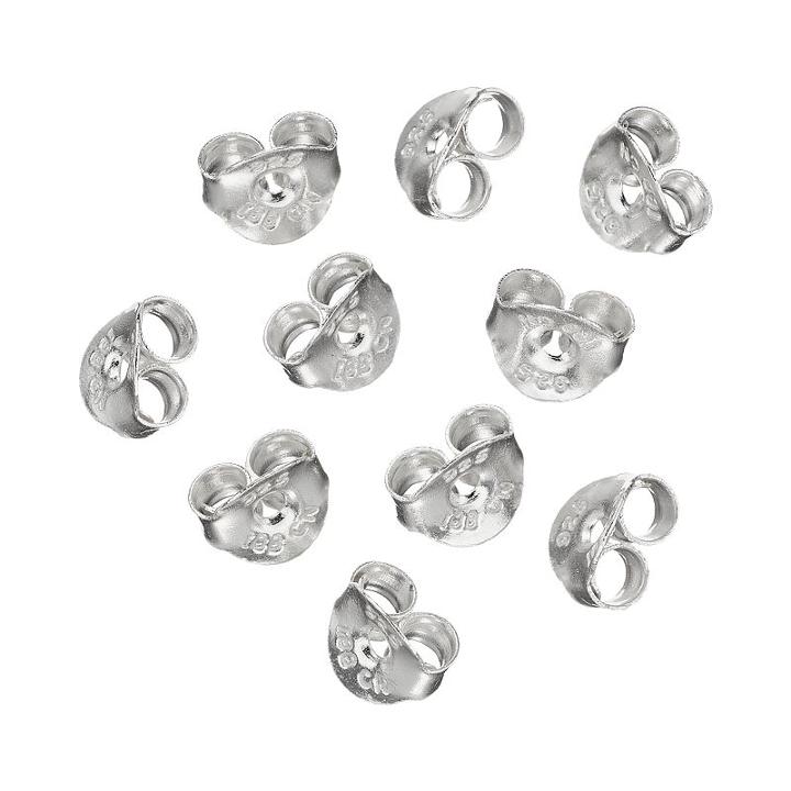 Primrose Sterling Silver Replacement Earring Backing Set, Women's, Grey