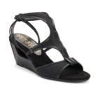 New York Transit Brightest Up Women's Wedge Sandals, Size: 7.5 Wide, Black