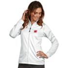Women's Antigua Wisconsin Badgers Waterproof Golf Jacket, Size: Medium, White