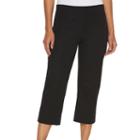 Women's Dana Buchman Twill Capri Pants, Size: Xs, Black
