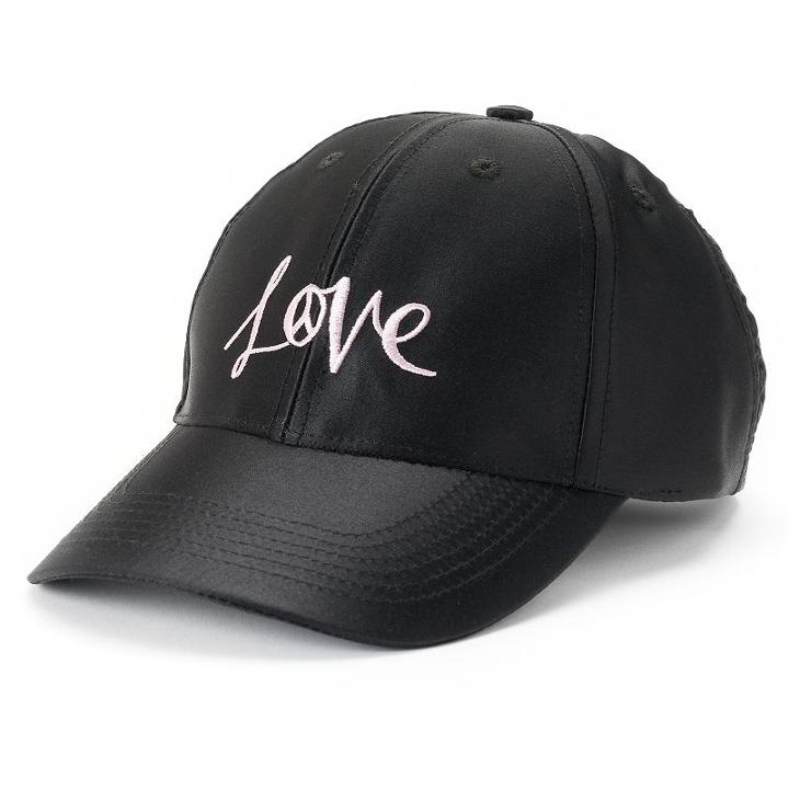 Madden Nyc Women's Love Satin Baseball Cap, Oxford