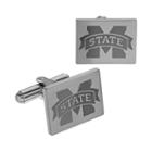 Fiora Stainless Steel Mississippi State Bulldogs Team Logo Cuff Links, Men's, Multicolor