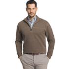 Big & Tall Arrow Classic-fit Sueded Fleece Quarter-zip Pullover, Men's, Size: 3xb, Red/coppr (rust/coppr)