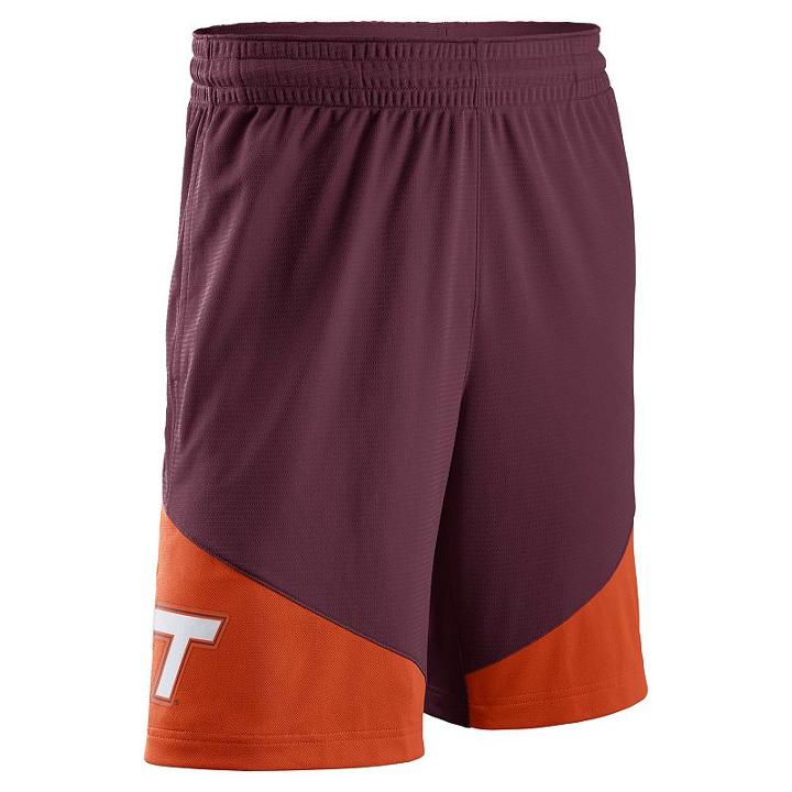 Men's Nike Virginia Tech Hokies New Classic Dri-fit Shorts, Size: Xxl, Med Red