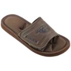 Men's Oregon State Beavers Memory Foam Slide Sandals, Size: Small, Brown