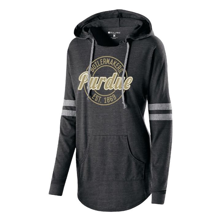 Women's Purdue Boilermakers Low Key Pullover Hoodie, Size: Medium, Grey
